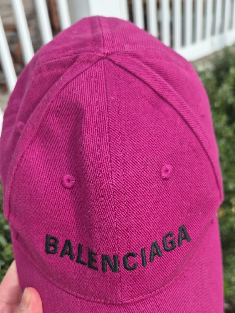 Authentic Balenciaga Fuchsia Logo Baseball Cap - Picture 10 of 16